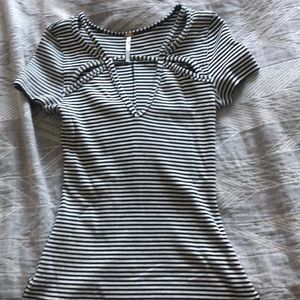 Free People, Short sleeve shirt.